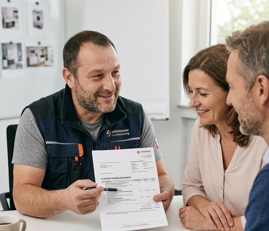 Angebotsbesprechung vor Ort beim Kunden: Marketing und Vertrieb f&uuml;r Elektrounternehmer im Wandel